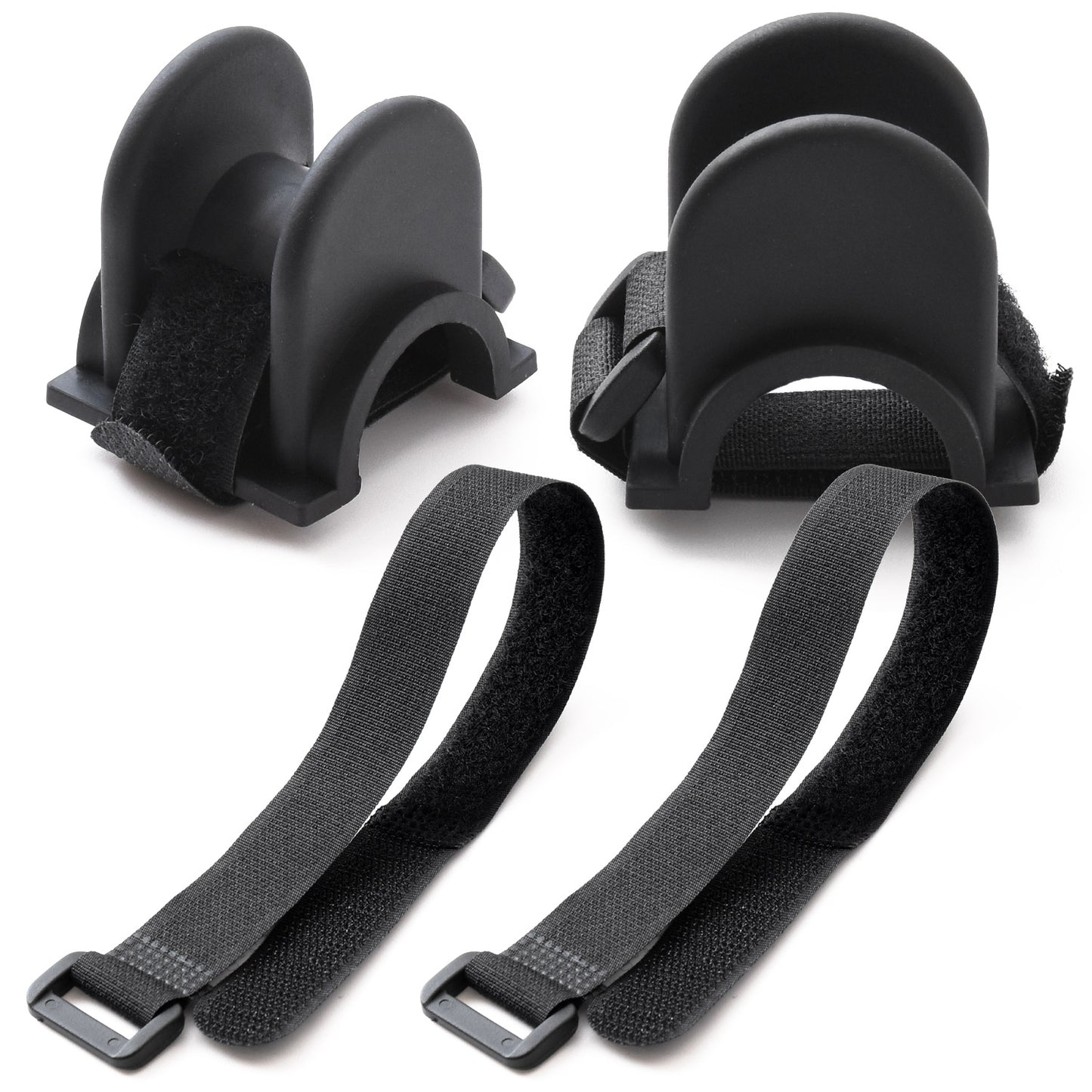 ESFUERZO(エスフエルソ) ロッドホルダー 釣り ロッドスタンド 竿置き 竿受け 防波堤 堤防 欄干 手すり 柵 面ファスナー ゴム 便利