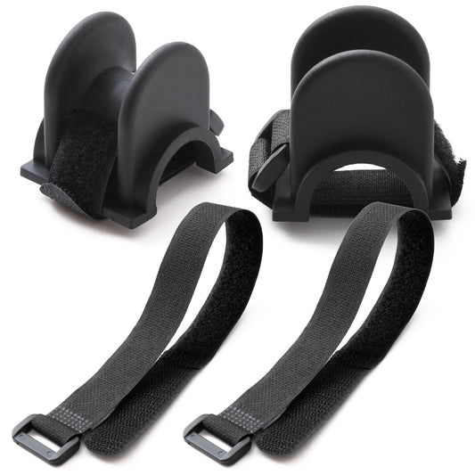 ESFUERZO(エスフエルソ) ロッドホルダー 釣り ロッドスタンド 竿置き 竿受け 防波堤 堤防 欄干 手すり 柵 面ファスナー ゴム 便利