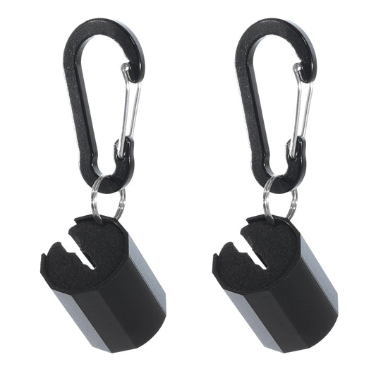 ESFUERZO(エスフエルソ) ロッドホルダー 釣り カラビナで取り付け場所を選ばない 邪魔にならない手のひらサイズ 腰 固定 ロッドホルスター ロッドクリップ ロッドキーパー ロッドスタンド 竿掛け 竿立て 竿受け