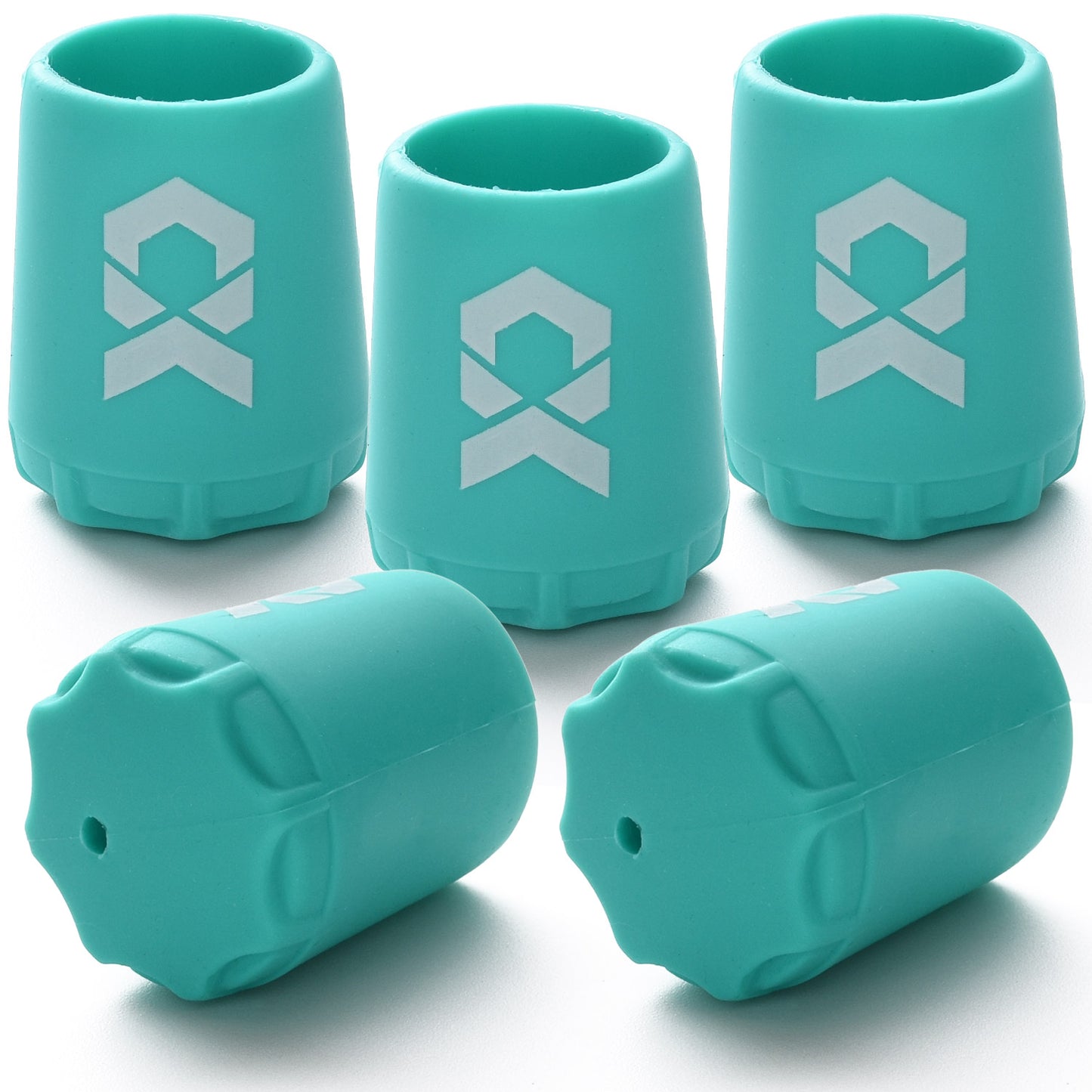 ESFUERZO(エスフエルソ) 竿尻キャップ ロッドエンドキャップ シリコン製ですぽっと簡単取り付け 釣り竿 尻栓 保護 傷防止 保護 釣り用品 5個セット