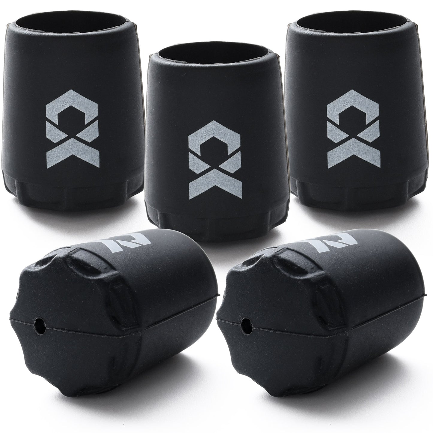 ESFUERZO(エスフエルソ) 竿尻キャップ ロッドエンドキャップ シリコン製ですぽっと簡単取り付け 釣り竿 尻栓 保護 傷防止 保護 釣り用品 5個セット