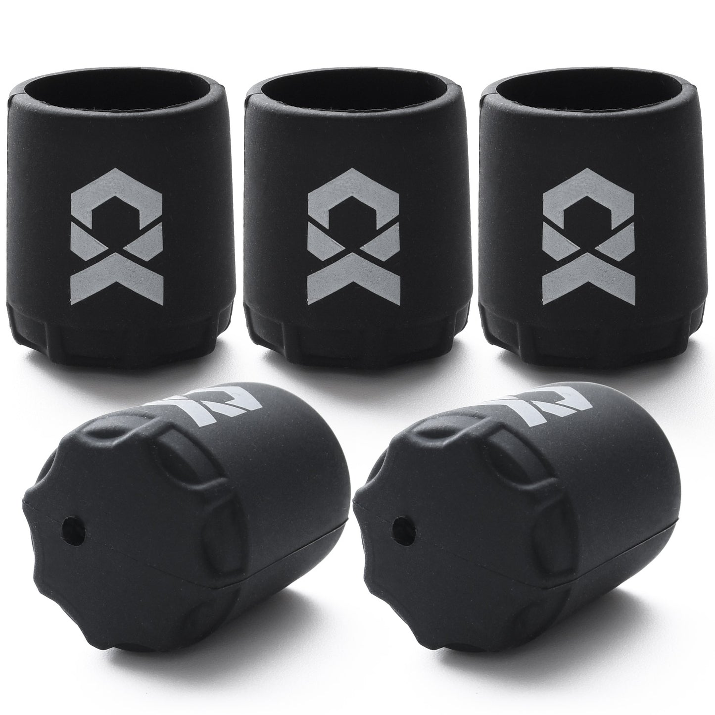 ESFUERZO(エスフエルソ) 竿尻キャップ ロッドエンドキャップ シリコン製ですぽっと簡単取り付け 釣り竿 尻栓 保護 傷防止 保護 釣り用品 5個セット