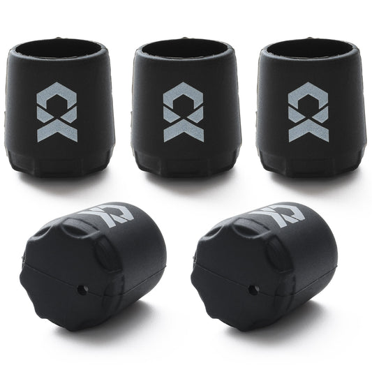 ESFUERZO(エスフエルソ) 竿尻キャップ ロッドエンドキャップ シリコン製ですぽっと簡単取り付け 釣り竿 尻栓 保護 傷防止 保護 釣り用品 5個セット