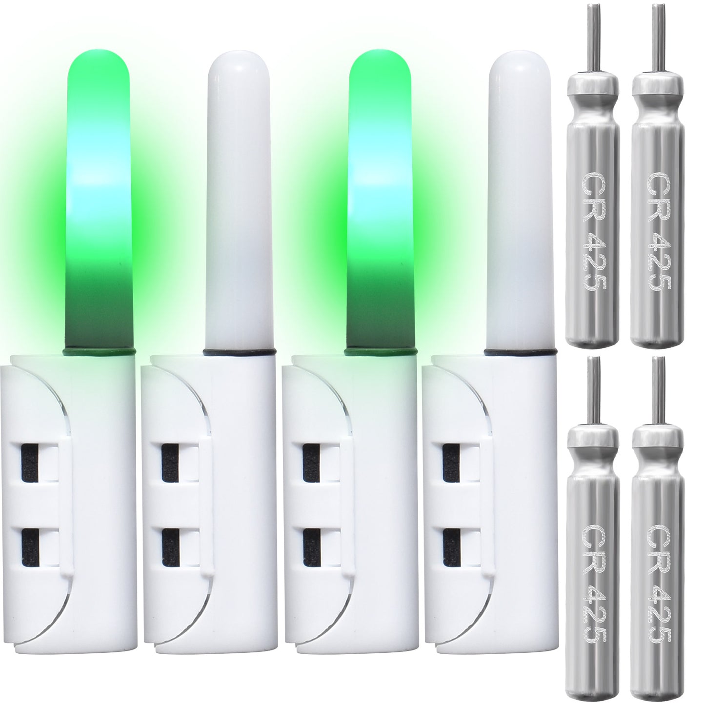 ESFUERZO(エスフエルソ) 竿先ライト 穂先ライト ヒットセンサー 防水 夜釣り LEDライト ケミホタル 電池付き cr425