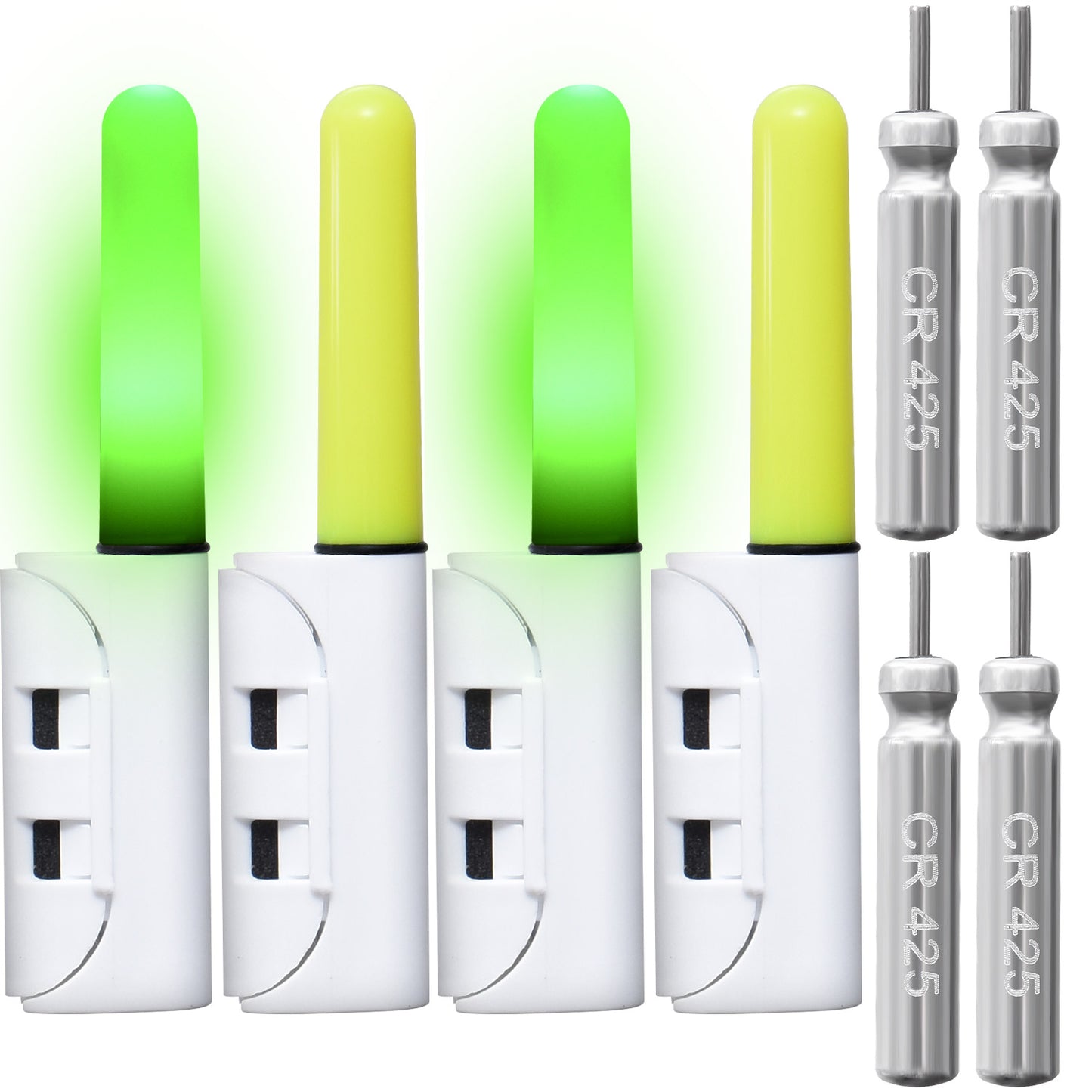 ESFUERZO(エスフエルソ) 竿先ライト 穂先ライト ヒットセンサー 防水 夜釣り LEDライト ケミホタル 電池付き cr425