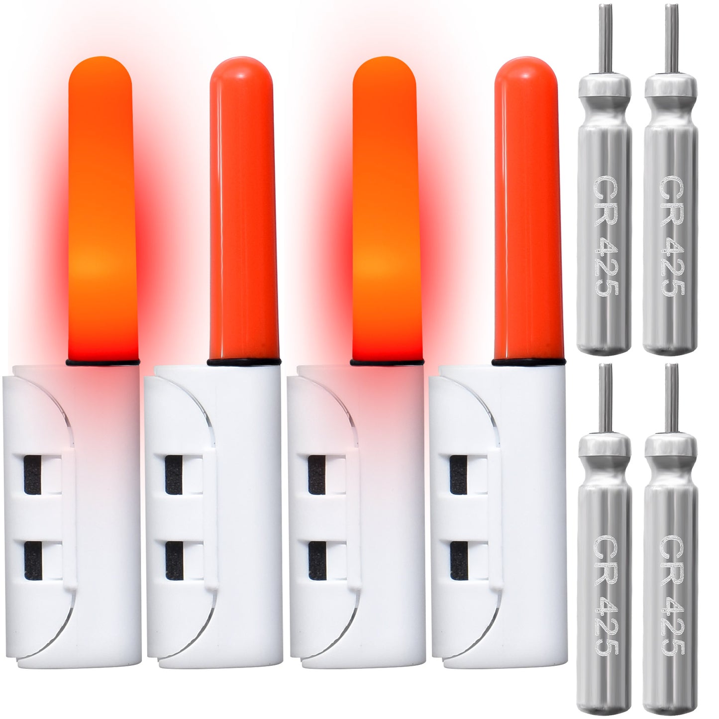 ESFUERZO(エスフエルソ) 竿先ライト 穂先ライト ヒットセンサー 防水 夜釣り LEDライト ケミホタル 電池付き cr425